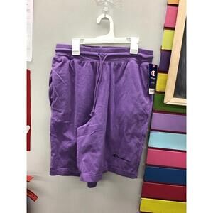 Champion athletic drawstring unisex shorts size medium space purple new jcp